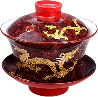 Moyishi Chinese Porcelain Gaiwan Dragon Tea Set
