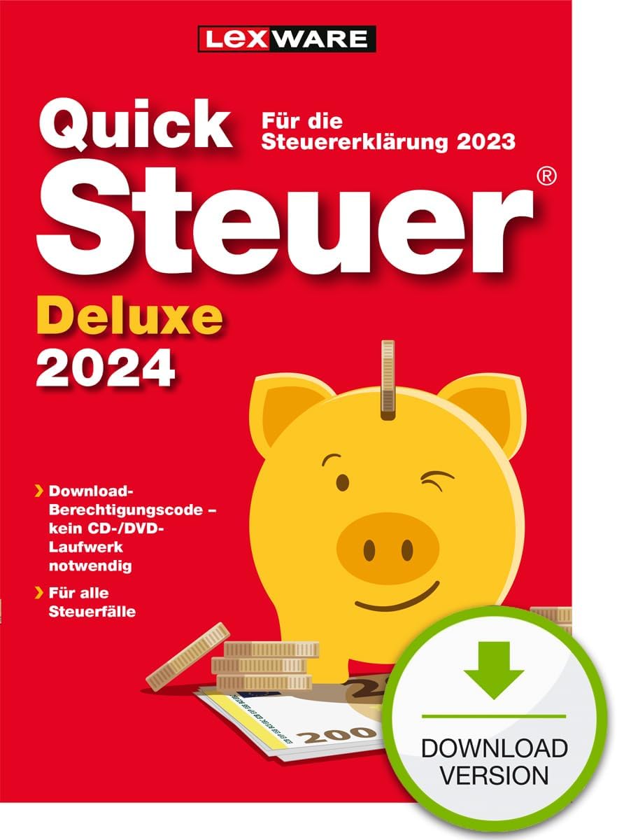 QuickSteuer Deluxe 2024 (für Steuerjahr 2023) PC Aktivierungscode per