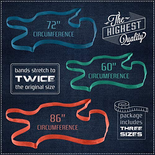 24 Pack Moving Blanket Rubber Bands - Extra Large Rubber Bands For Moving Blankets And Furniture - Variety Of Sizes 26In, 30In & 42In - 24 Mover Bands Total - Kitchentoolz #TOP2