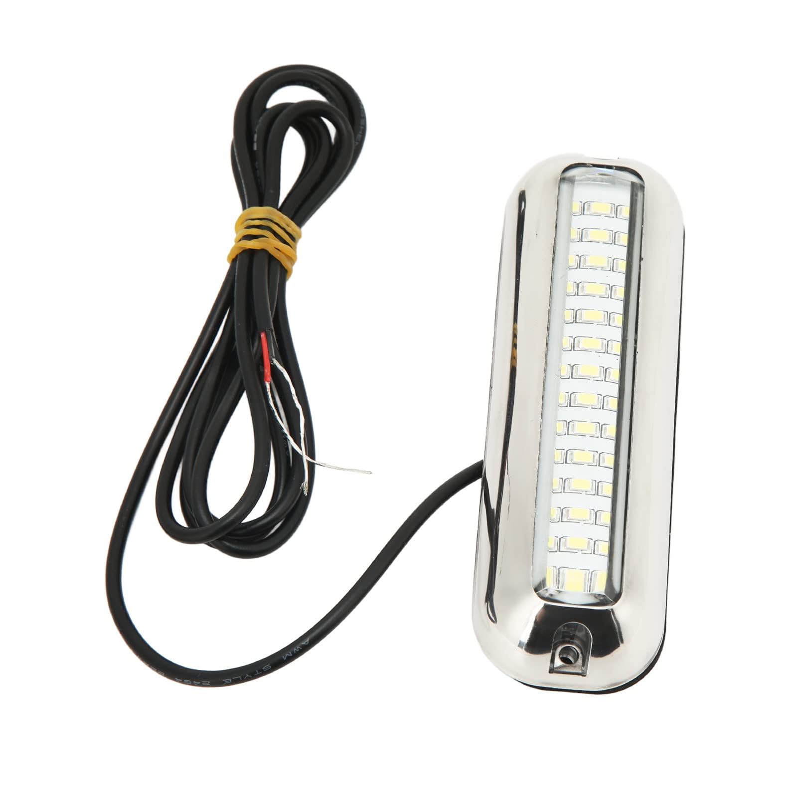 Ejoyous Luci a LED marine, luci a LED impermeabili per barche, 42 LED, luce subacquea, illuminazione subacquea per imbarcazioni, luci per barche marine per yacht, luce bianca