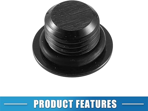 Miniatura 5 de A ABSOPRO Enchufe de puerto ORB para automóvil, enchufe de cabeza hexagonal macho con sello de junta tórica, adaptador de ajuste de bloque 4AN,