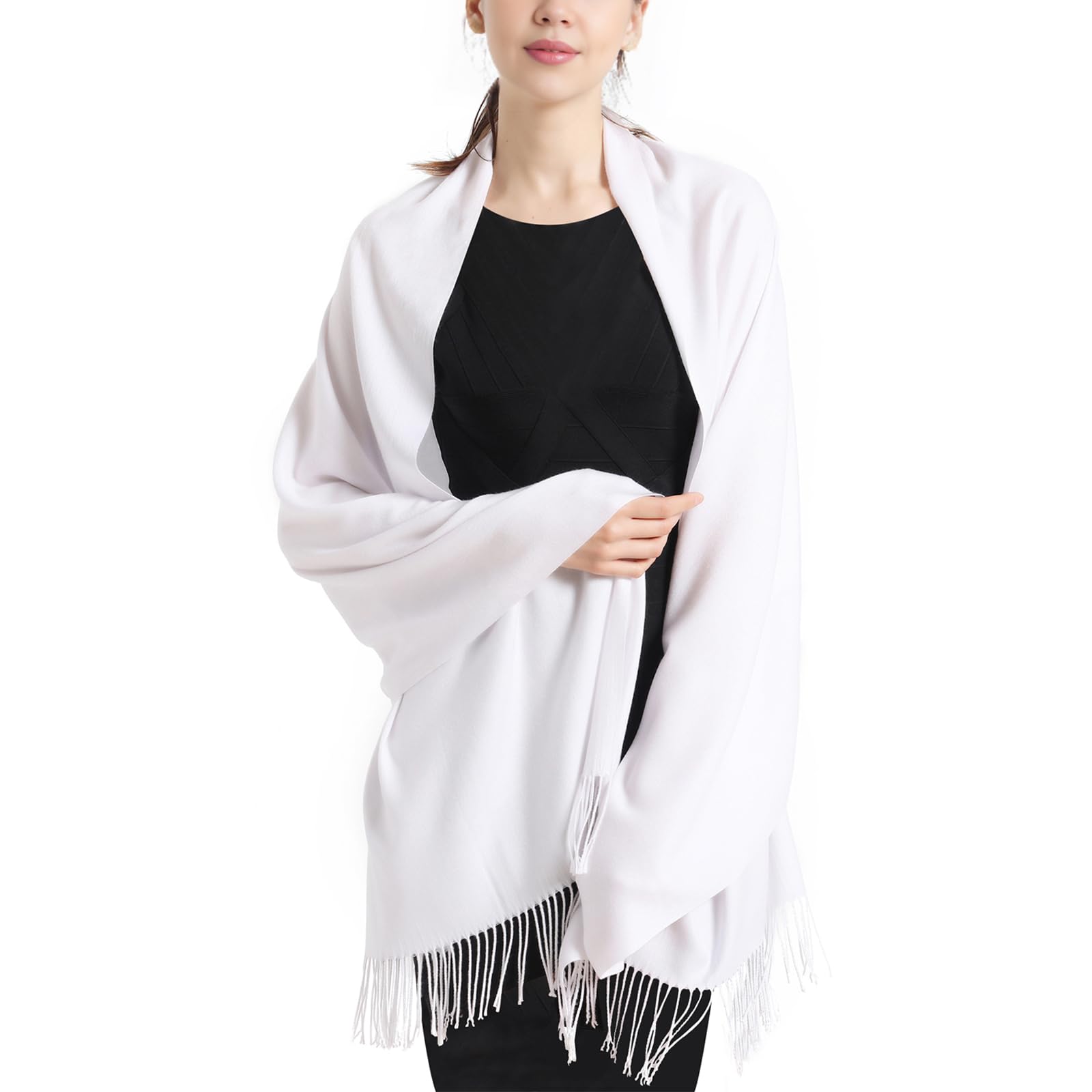 vimate Damen Pashmina Stola und Schal, Soft Tücher und Wickel für Abendkleider Pashmina Schals tücher für Frauen Blanket Scarf