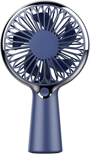 Mini ventilador portátil, ventilador de mano personal, 6 horas de uso, mini ventilador de escritorio de 3 velocidades para oficina, viajes,