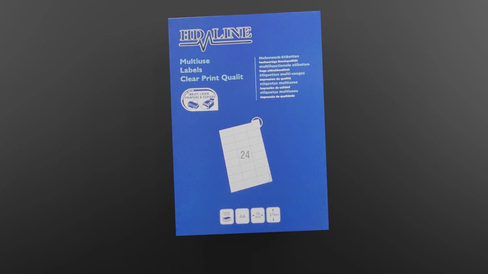 Etichette Adesive Printation 70x37 Mm - 2400 Etichette Bianche Per Indirizzi - 100 Fogli A4 Per Stampanti Laser E Inkjet - Foto 4