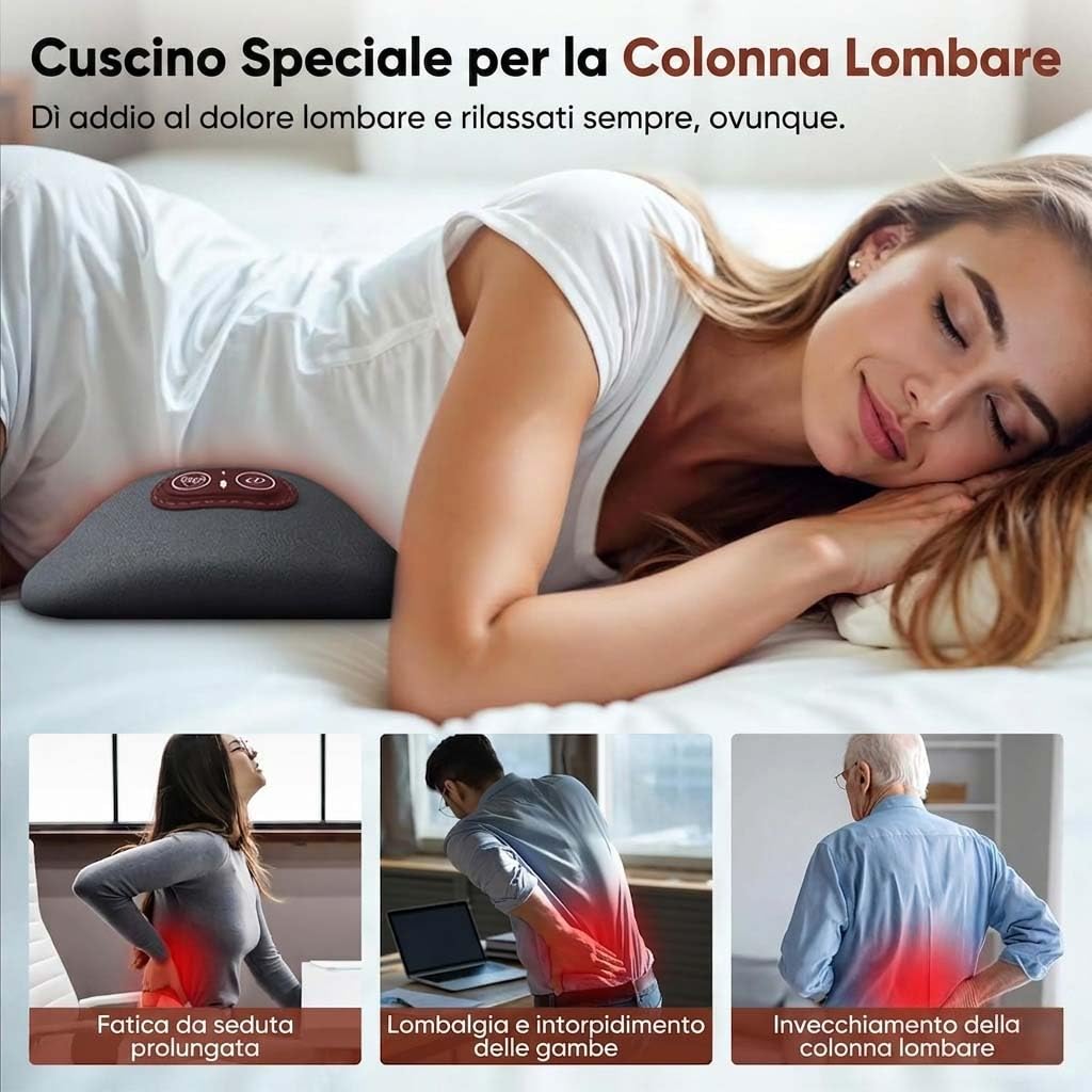 Massaggiatore Per La Schiena 3 In 1, Sollievo Centrale Massaggiatore per la Schiena, Stretcher per Schiena a Casa con Trazione, e a Alimentazione per Collo, Spalle e Schiene (Black)