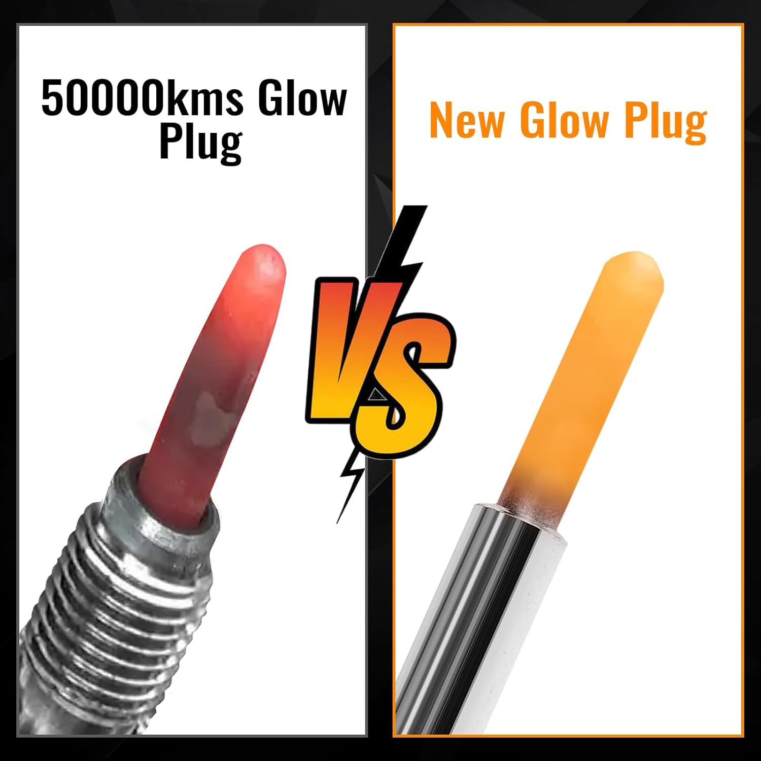 Ensun 8 Pcs Diesel Glow Plugs - Dual Coils Fast Start - Compatible with - 2004-2010 E350 E450 F250 F350 F450 F550 Super Duty Excursion Truck 6.0L Powerstroke # ZD-13 (from 9/22/03, 20mm Length)