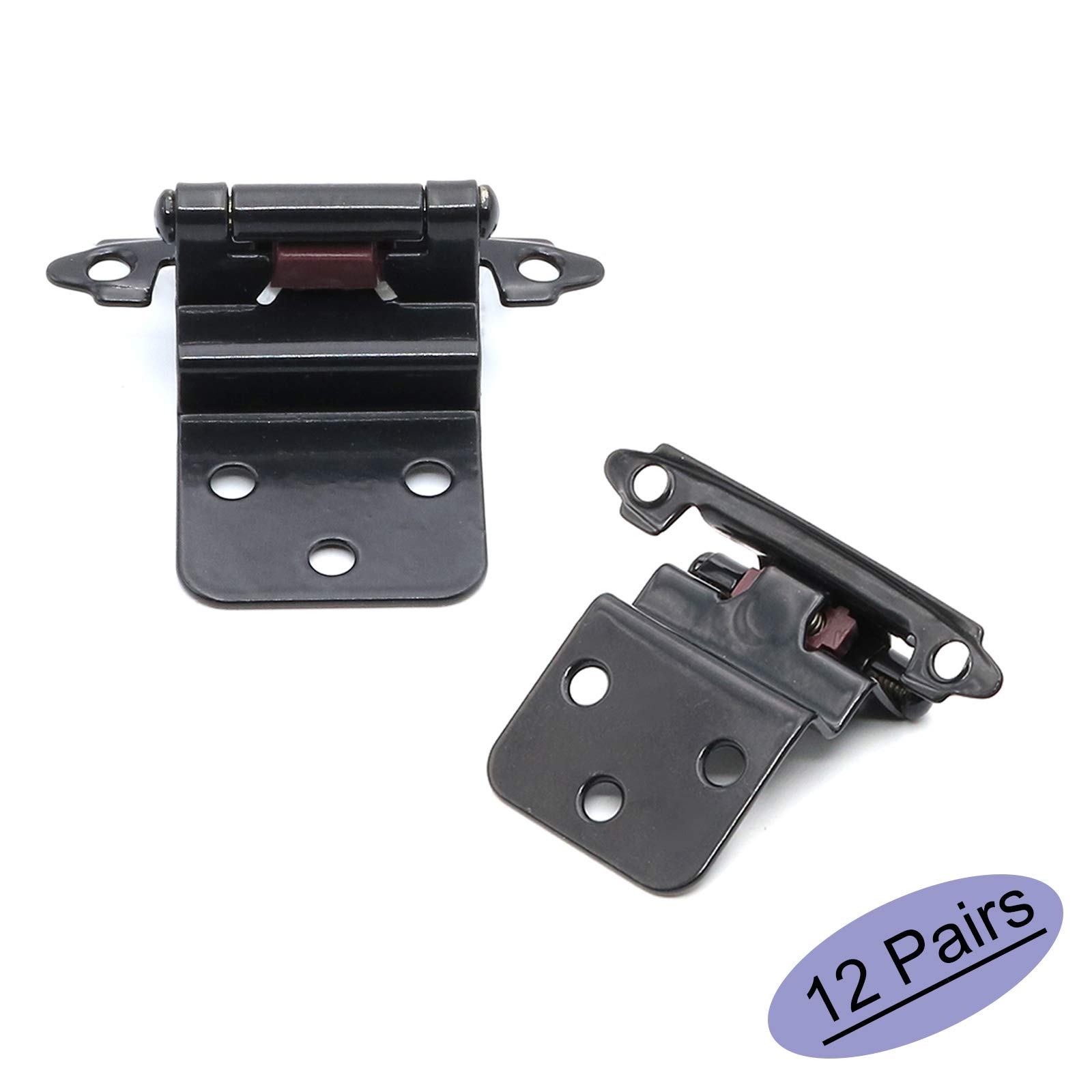 Buy goldenwarm 3/8'' Self Closing Black Kitchen Hinges Inset