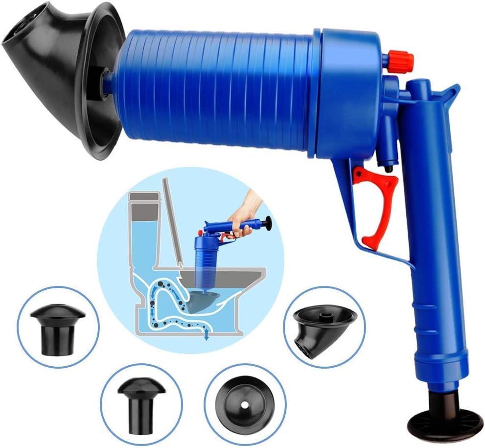 FWX Air Drain Blaster, Sink Plunger, Air Power Toilet Plunger,Manual Pump Cleaner,Pipe Blaster,High Pressure Plunger Pipe Dredge Tools