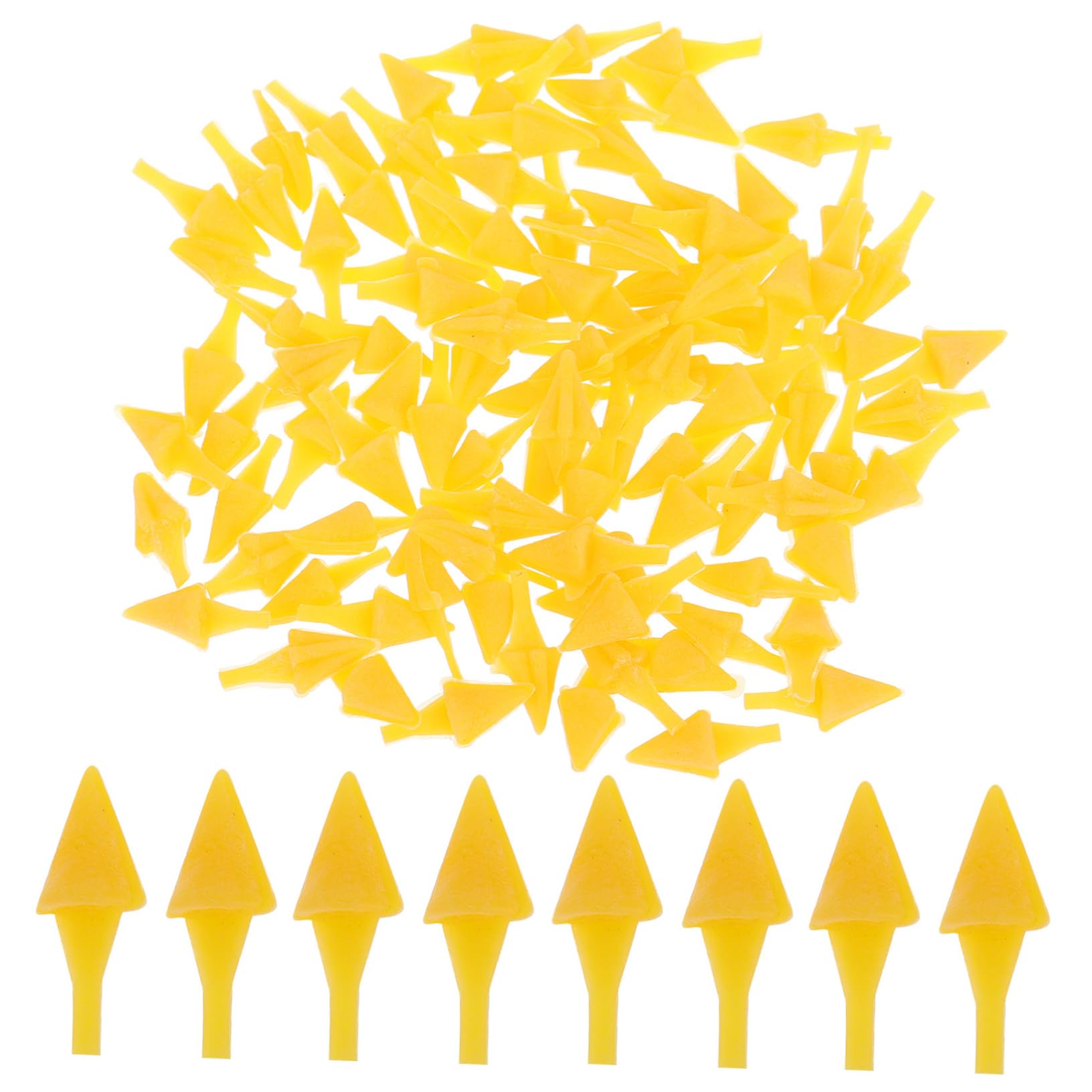 Kisangel 100pcs Plastic Duck and Chicken Beaks Kit for Plush Toy Diy Crafting Safety Beaks for Crocheting Doll Mouths for Craft Projects and Enhancing Boy Girl Creativity