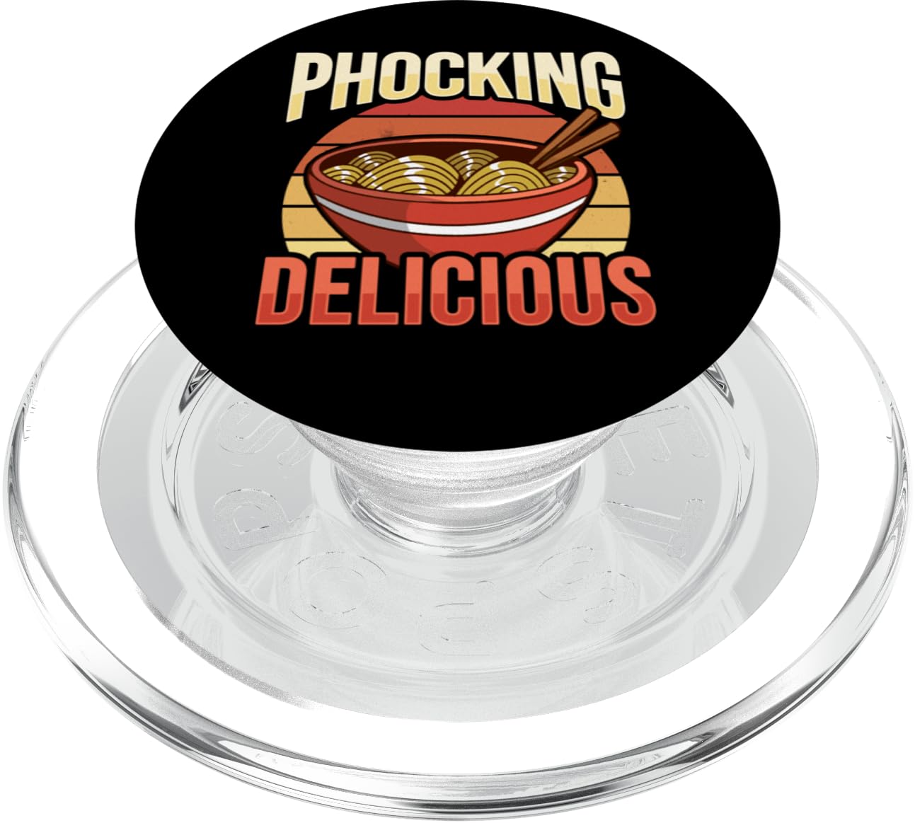 Phocking Delicious Design for a Asian pho noodle soup Lover PopSockets PopGrip for MagSafe, Clear