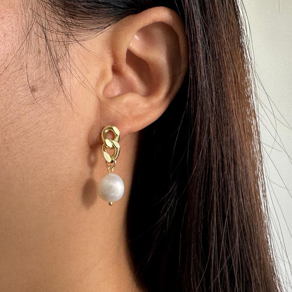 Pearl earrings-Gifts for Women Wife-Gift for Wife Wedding Birthday Anniversary Jewelry-Mom Girlfriend Her Mothers Day Gifts for Mom Women Valentines Day Christmas Day Gifts NO022