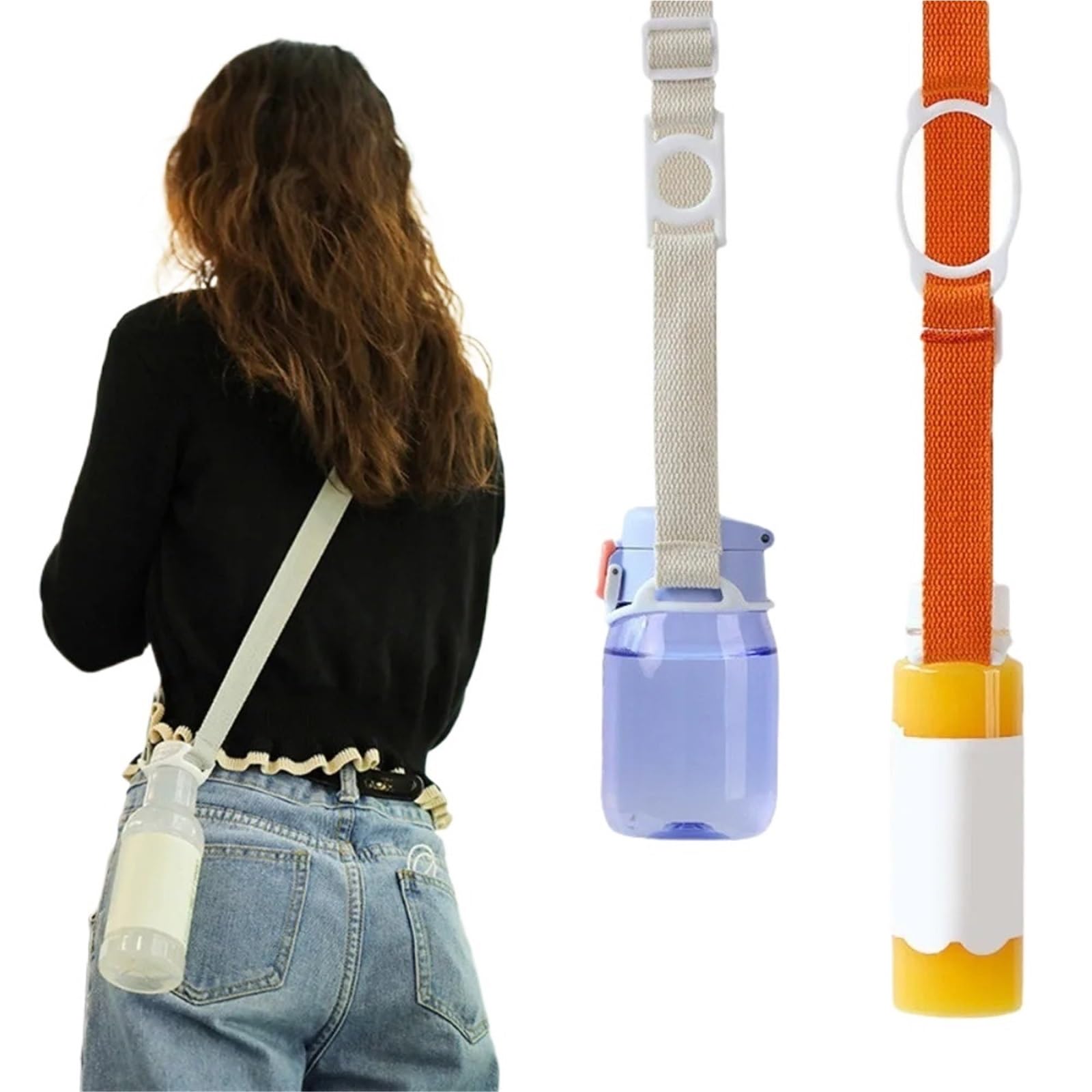 Porta Borraccia Tracolla Tracolla portatile for bottiglia d'acqua da 3 pezzi