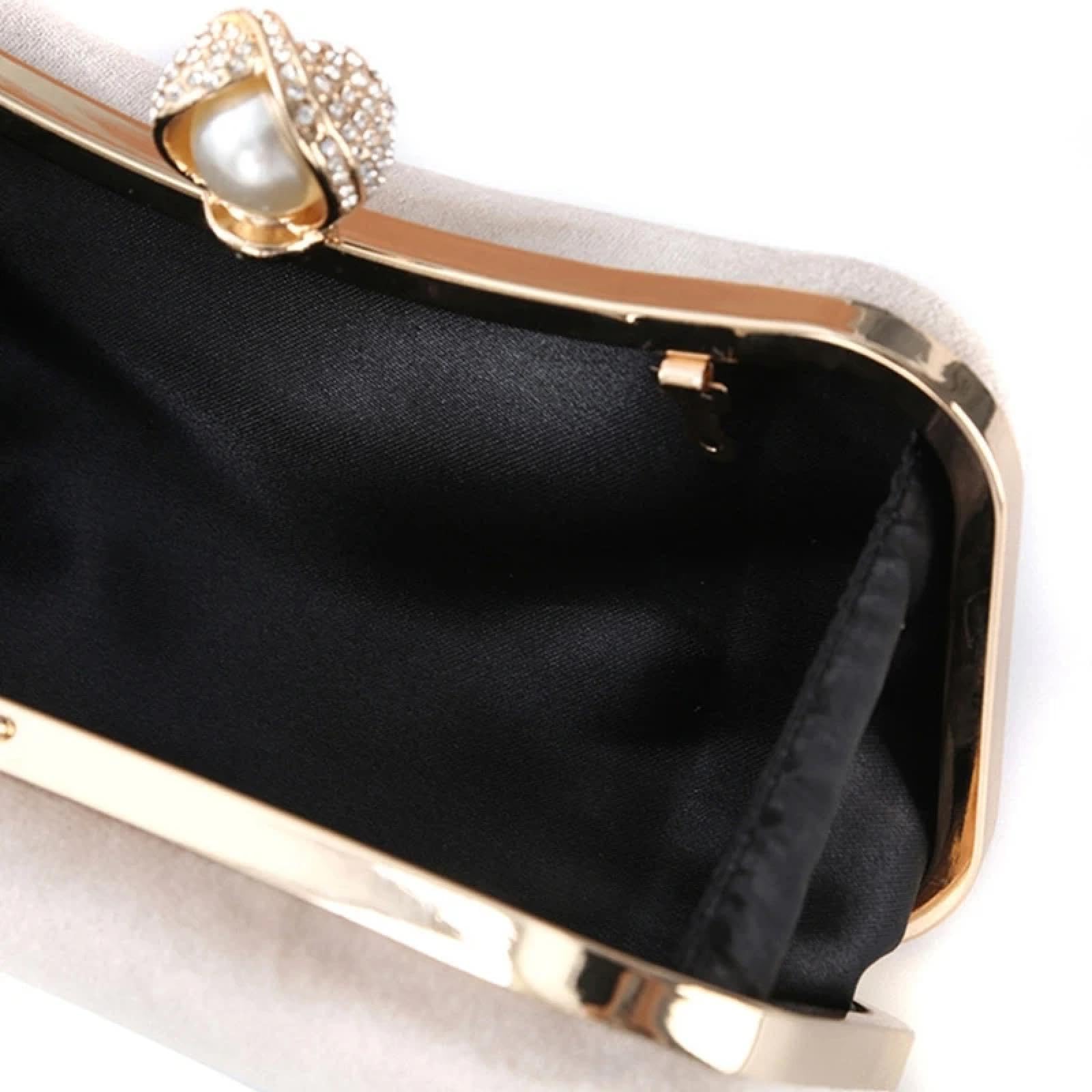 Pochette Donna Borsa A Tracolla da Sera da Donna alla Moda da Sposa in Velluto da Festa Tinta Unita Elegante da Ballo da Sposa A Tracolla Borsa A Mano Bordeaux