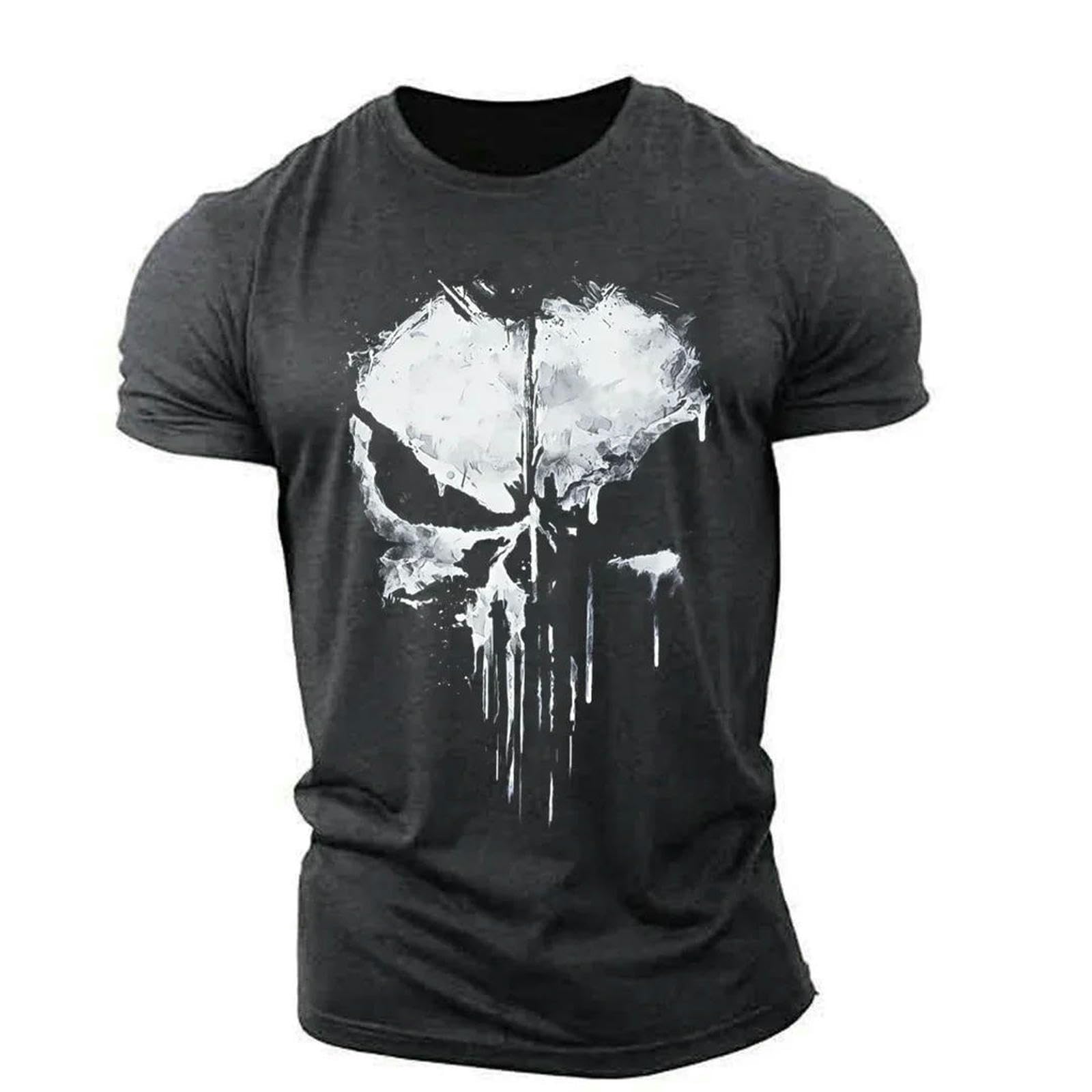T-shirt homme imprimé respirant : fini la transpiration avec ce haut de sport noir M