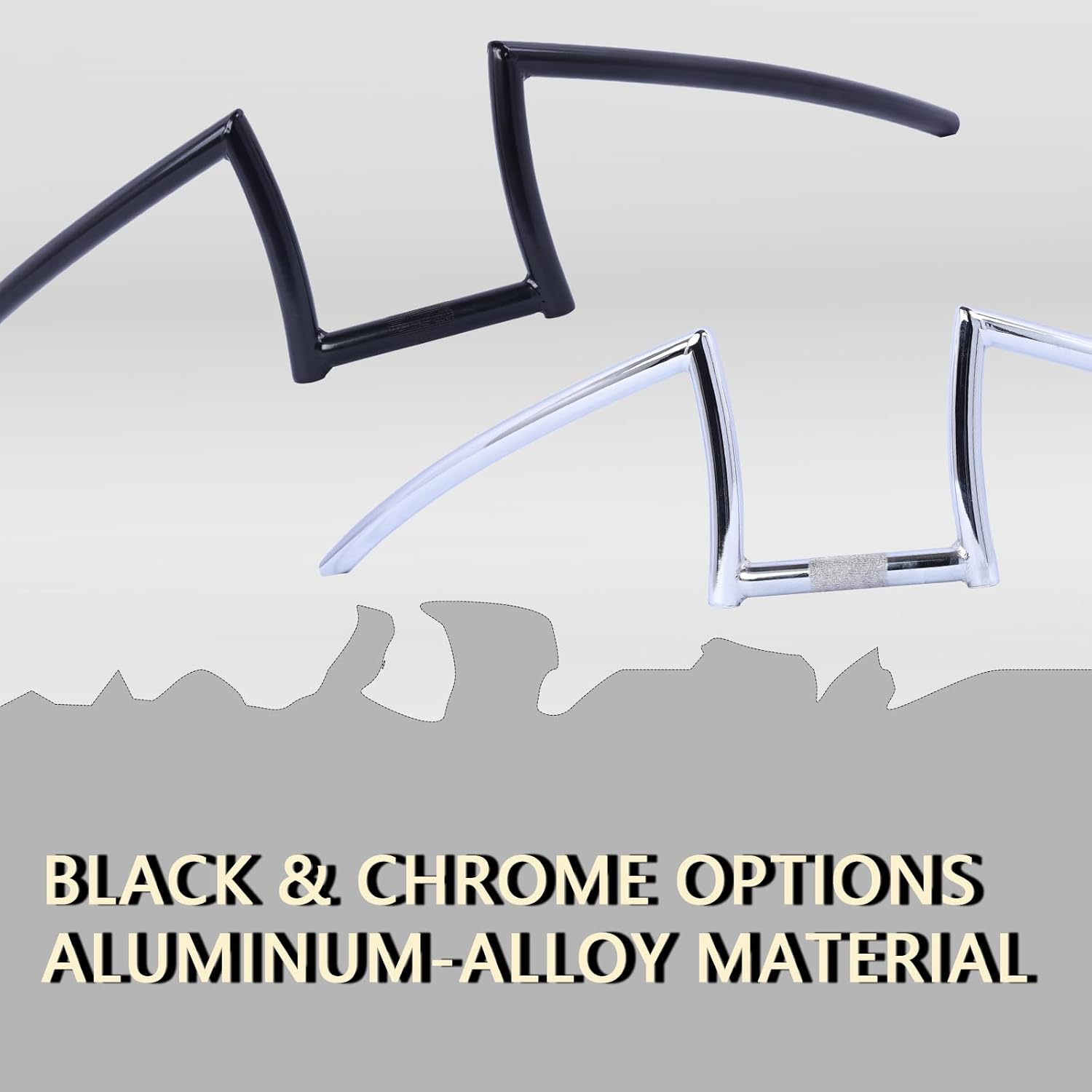 Tracer Oversize Beach Cruiser Handlebar 31.5" (800mm) – Retro V-Type Stretch Bike Bar with 22.2mm Clamp – High Rise Alloy Steel Ape Hanger for Custom Chopper, Lowrider & Fat Tire Bikes (Chrome)