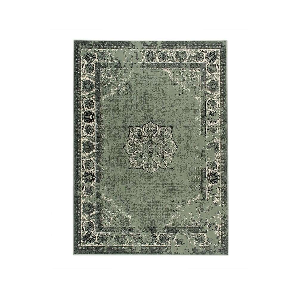FRAAI | Home & Living Dywan Vintage - Wonder Zielony/Czarny - Poliamid - Rustykalny, Orientalny - Dywan | syntetyk, polipropylen - krótkie runo - vintage - klasyczny, orientalny - salon, jadalnia, sypialnia