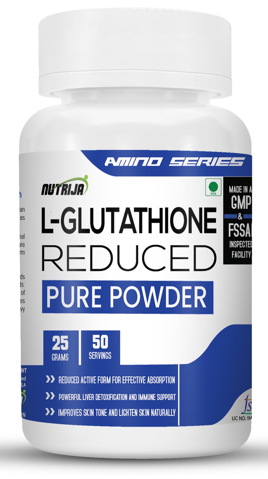 NutriJa L-Glutathione Reduced 100% Pure Powder (25 Grams)-image-37