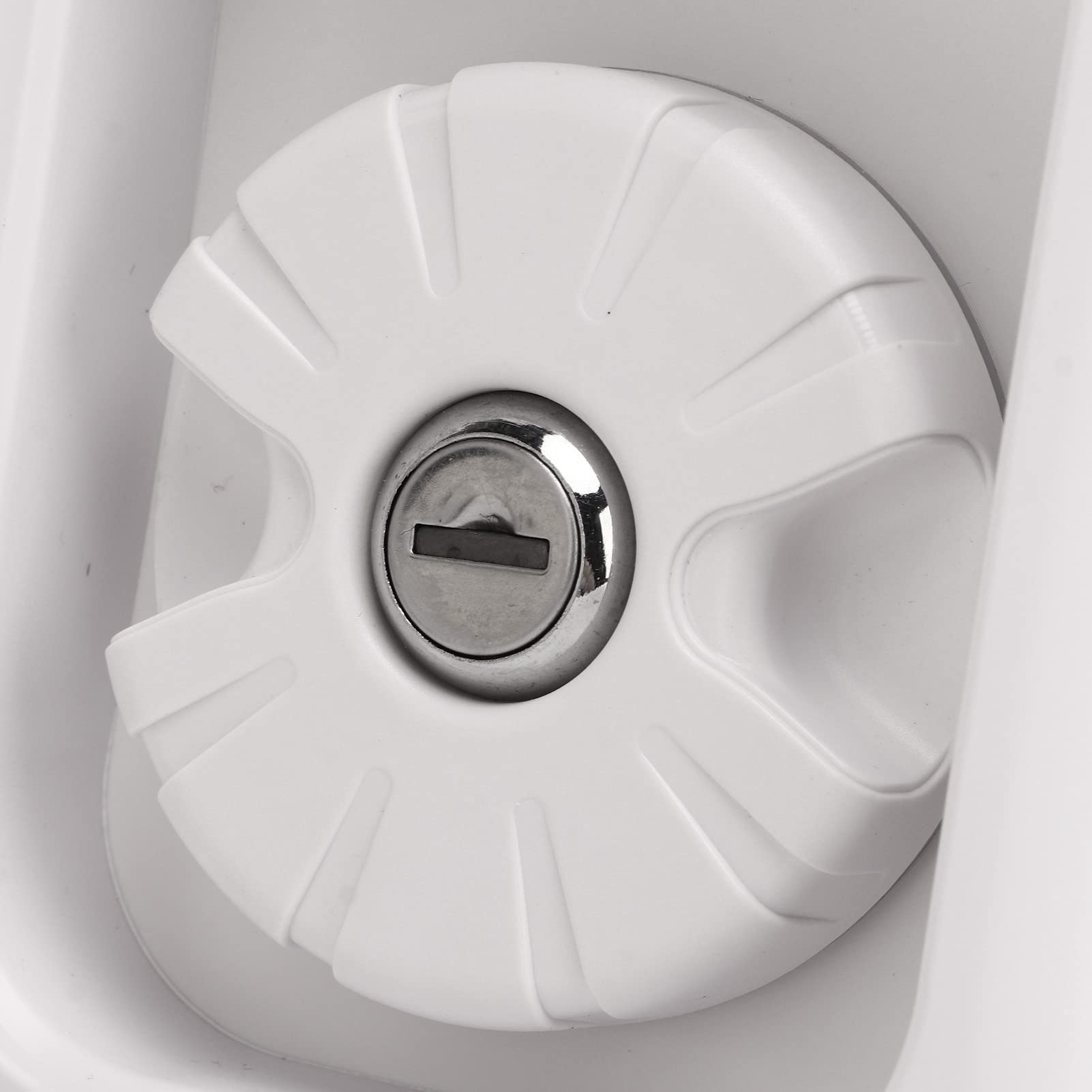 Tissting Tappo Serbatoio Acqua, 90 mm Tappo Acqua Camper con Coperchio, Ingresso Acqua per Camper con 2 Chiavi, Acqua Fresca Riempimento Botola di Ingresso per Caravan Motorhome Roulotte Barche