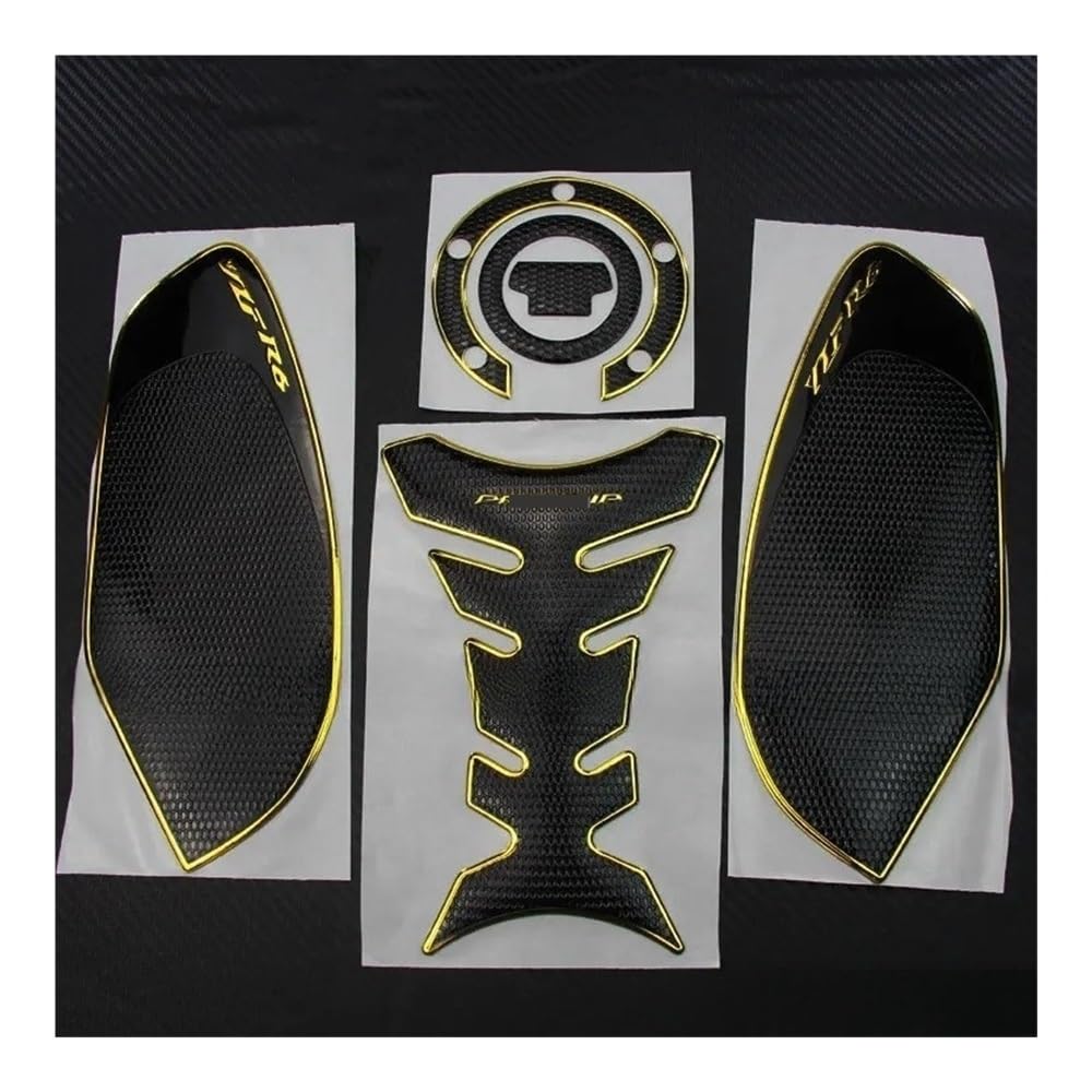 Fuel Tank Protector Motorcycle Tank Pad Protector Decoration Stickers Decals Gas Fuel Traction Side for YZF-R6 YZF R6 YZF600 2008-2014