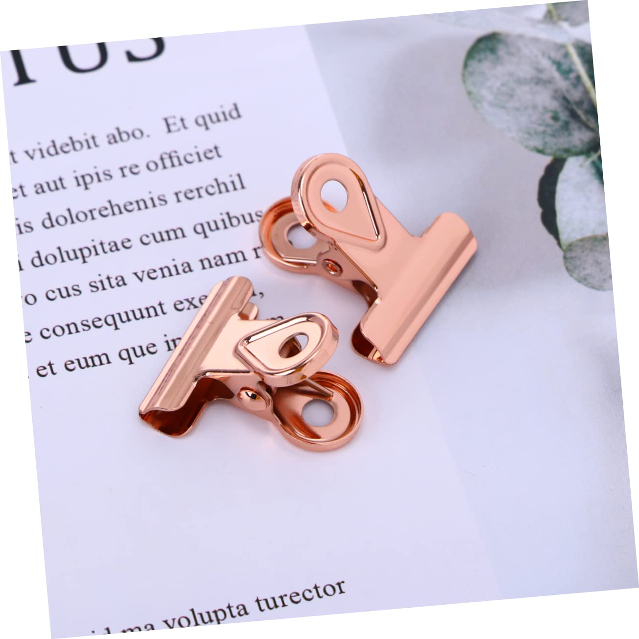 SHINEOFI 60pezzi Clip Metalliche Hinge Raccoglitori Rame Per Organizzazione Documenti e Casa