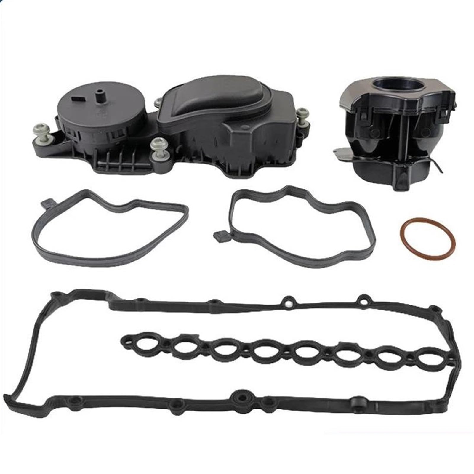 Coperchio Valvola Motore Kit Guarnizione Coperchio Valvola E Valvola Di Sfiato Separatore Olio Per BMW Per E46 E87 E90 E60 E61 E83 Per M47 11127799224 11127794495 coperchio punterie(1 set)