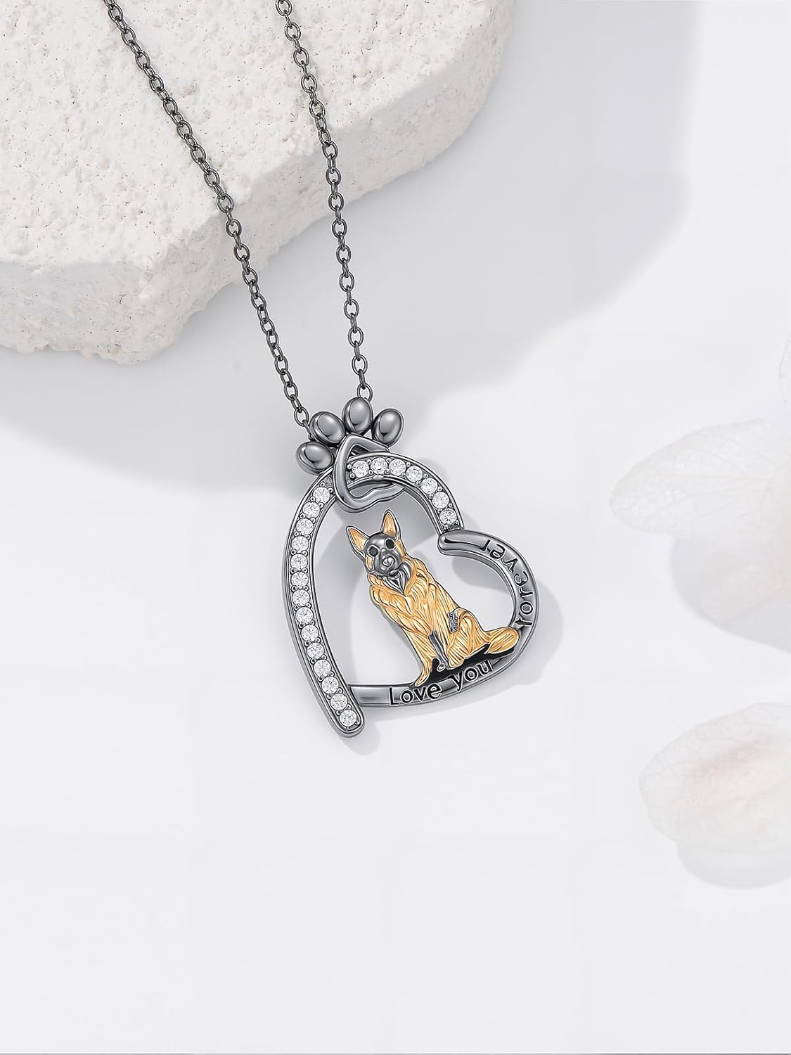 Midari Dog Necklaces Sterling Silver Cute Puppy Yorkie/Labrador/French Bulldog/Corgi/Shih Tzu Necklace for Women with Dog Jewelry Birthday Gifts for Women Friends Mom - Image 5