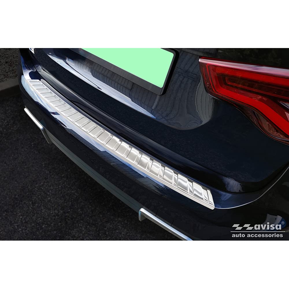Avisa Edelstahl Heckstoßstangenschutz kompatibel mit BMW iX3 (G08) 2020- 'Ribs'