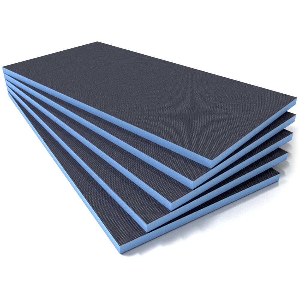 Tile Backer Boards 30mm / 3.6m2-1200 x 600mm, Waterproof Insulation for Underfloor Heating (5 Boards)