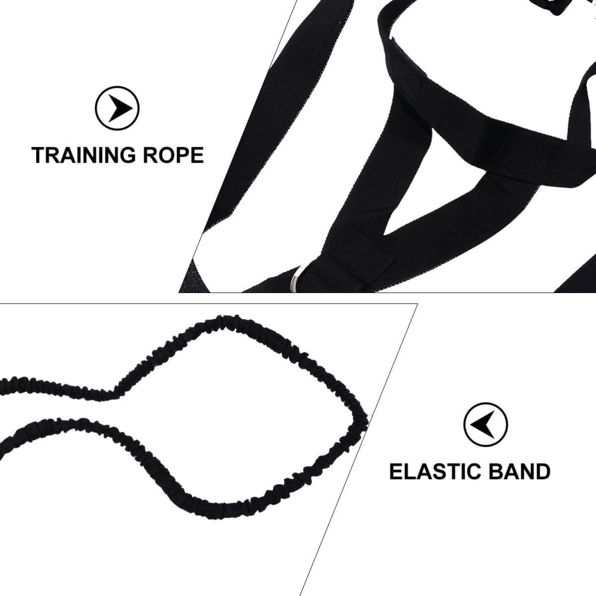 CHILDWEET Cuerda de tracción para Entrenamiento de Fitness, Banda elástica de Resistencia en Tejido Resistente, Set Completo para Ejercicios de Yoga y tonificación Corporal