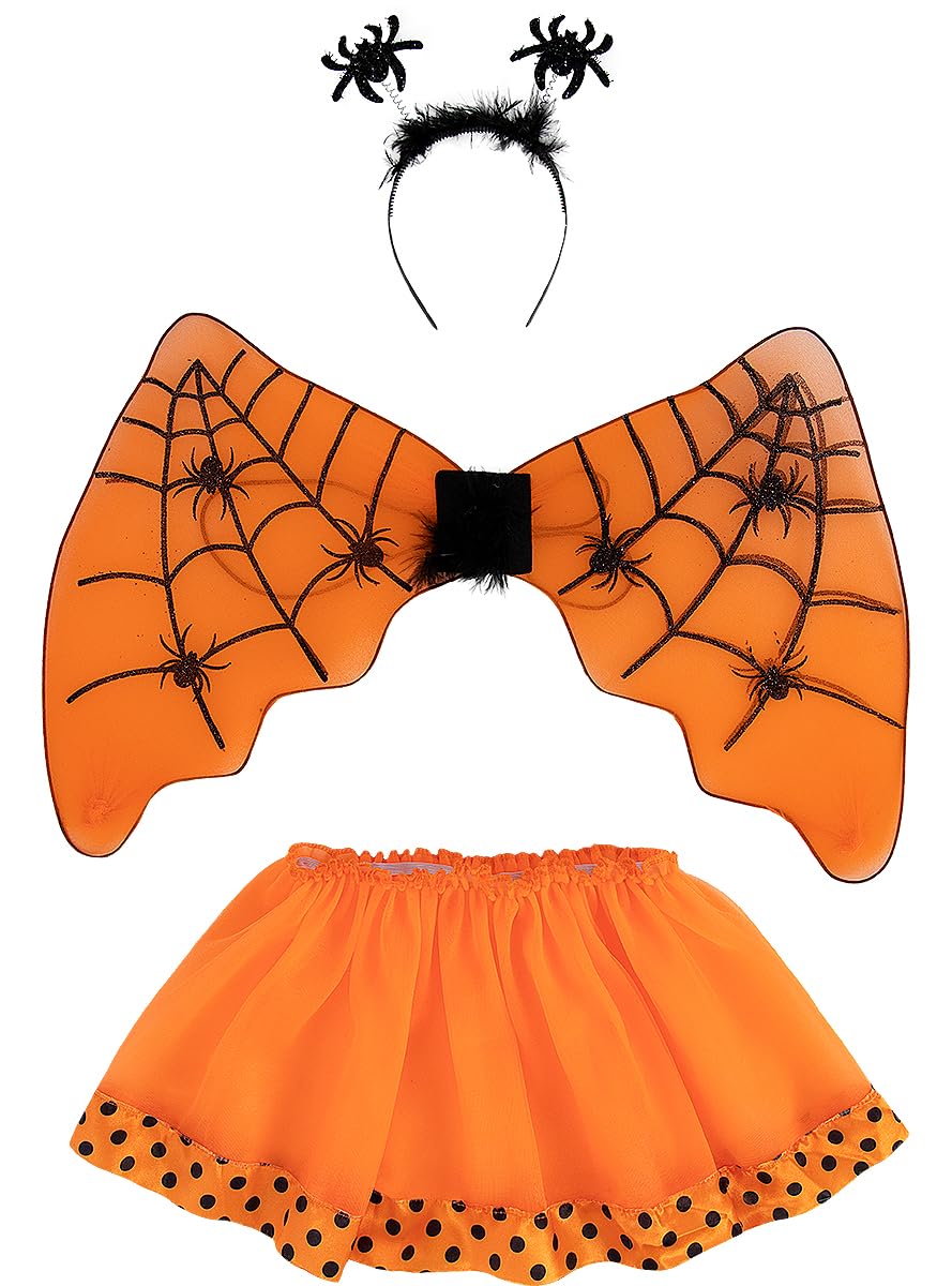 Funidelia | Spider Tutu Costume for girl Animals, Halloween, Horror - Costume for kids accessory fancy dress & props for Halloween, carnival & parties - Orange