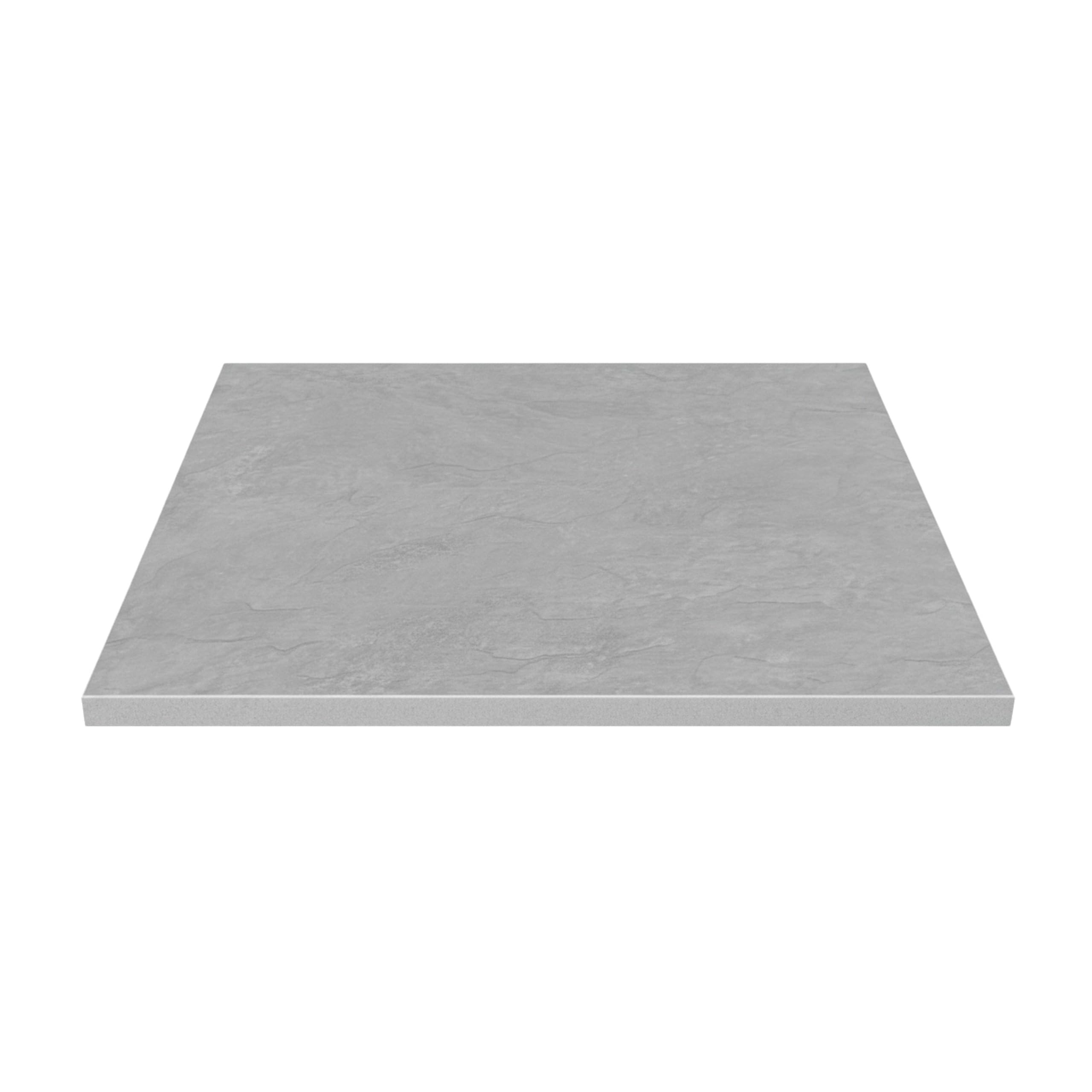 Oviala Plateau de Table carré stratifié 70 x 70 cm béton ciré