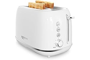 Top-Rated 2 Slice Toaster: Retro Style, 6 Bread Settings