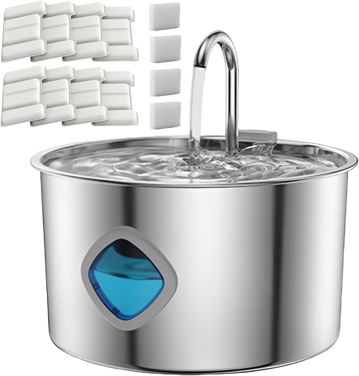 Fuente de Agua para Gatos Pawira 3.2L con 10 Filtros