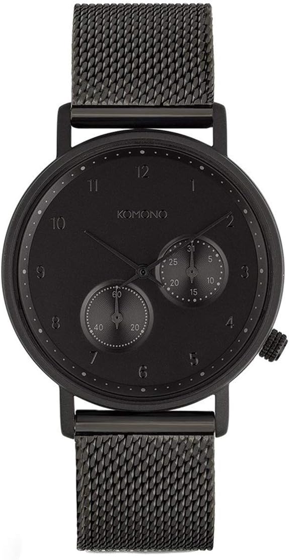 Komono Walther Watch - Black Mesh