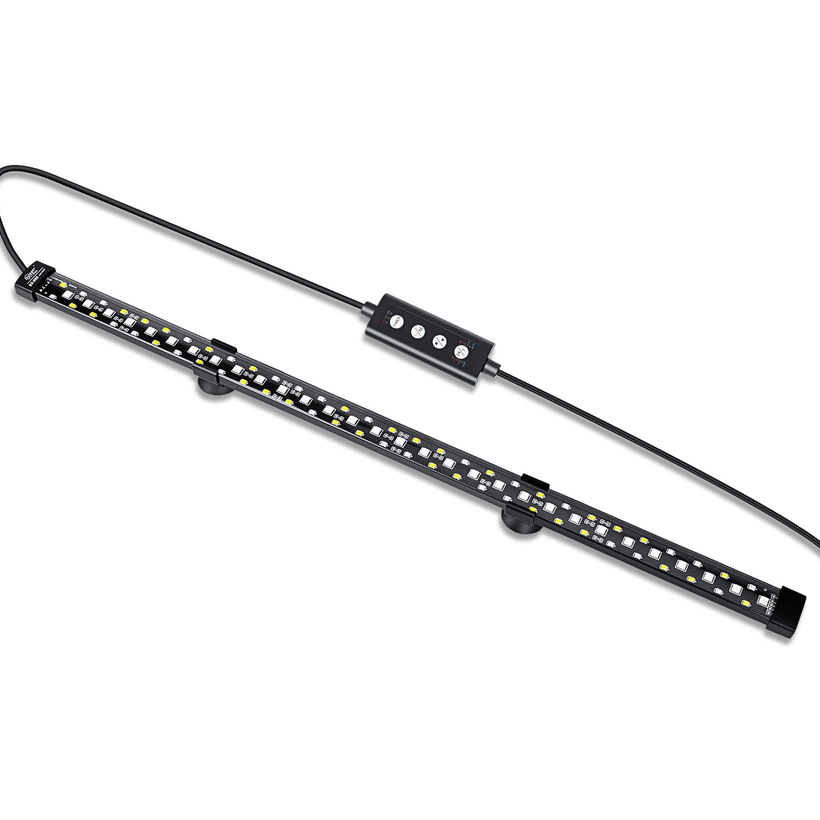 hygger 24/7 Mode Submersible Aquarium LED Light, Full Spectrum Hidden