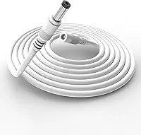 Tonton Cabo de extensão de alimentação CCTV 10 m, 2,1 mm x 5,5 mm macho para fêmea 12 V DC cabo de extensão de alimentação, compatível com câmera de segurança CCTV, DVR, roteador, impressora, fita de
