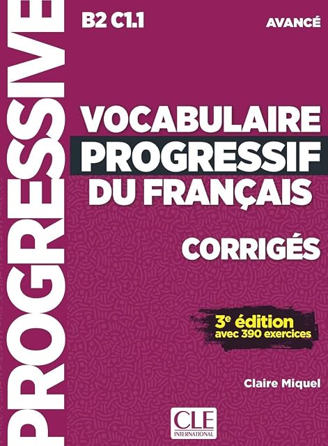 Portada de Vocabulaire Progressif du Français Niveau Avance - Corriges