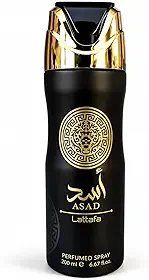 Perfume Spray Asad Masculino 200ml | Fragrância Árabe Intensa com Alta Fixação | Aroma Amadeirado Doce e Marcante para Noite e Ocasiões Especiais - original