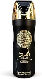 Perfume Spray Asad Masculino 200ml | Fragrância Árabe Intensa com Alta Fixação | Aroma Amadeirado Doce e Marcante para Noite e Ocasiões Especiais - original