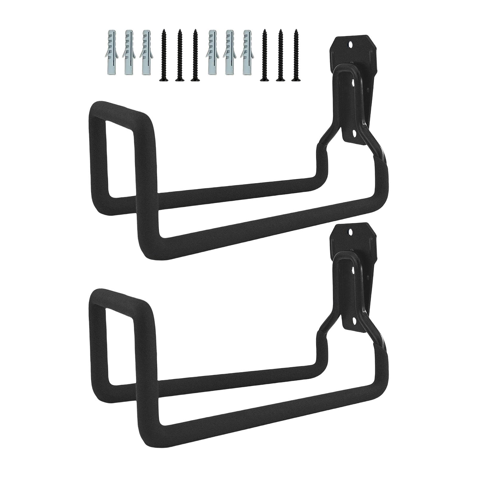 Xjdzineq 2 Pieces Sturdy Garage Hangers for Bikes and Ropes Water Pipe Holders Workshop Storage Solution Garden Tools Brackets Garage Hooks