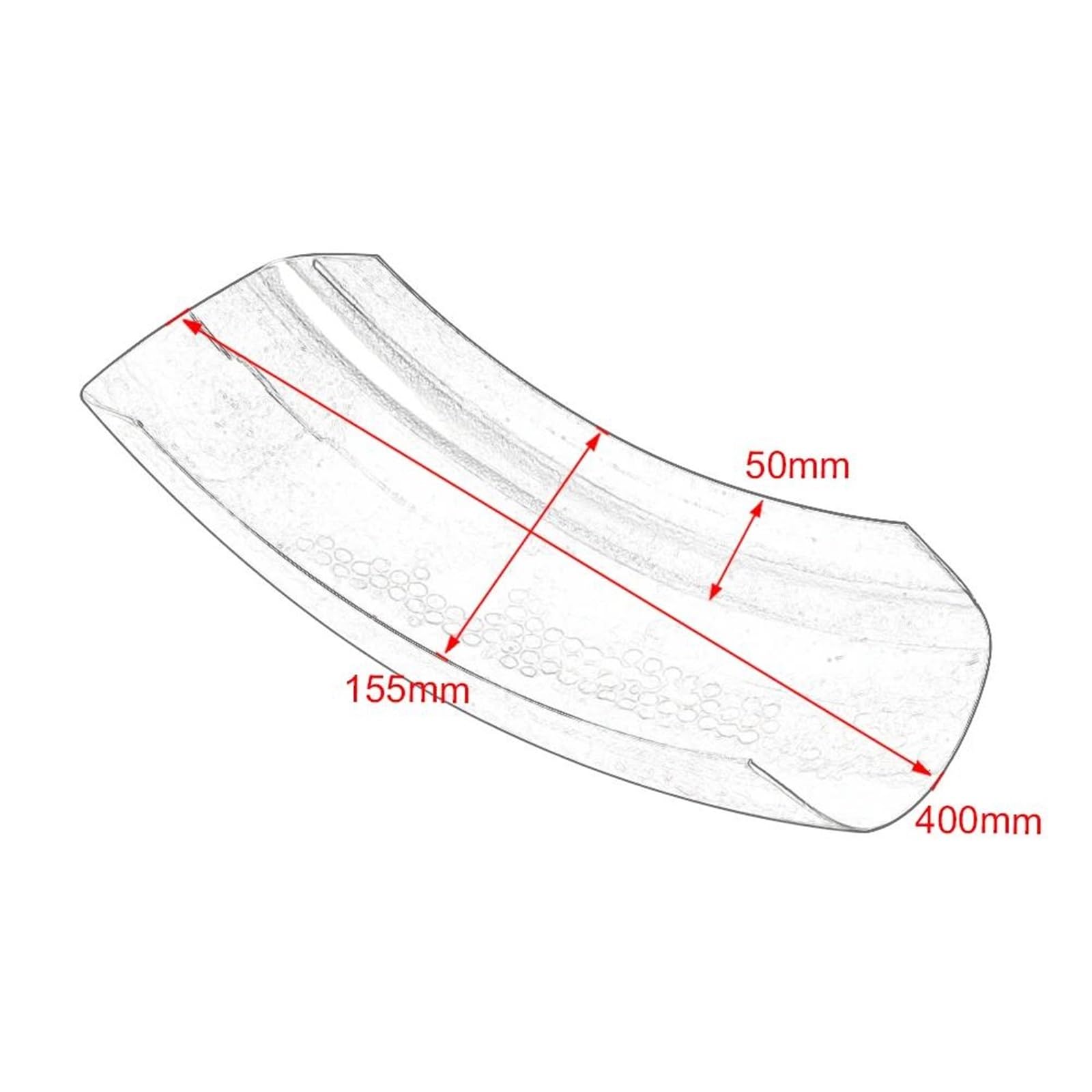 Motociclette fuoristrada 6.1" Parafango Posteriore Per Moto In Acciaio Inox Parafango Ruota Copri Parafango Per Y&amaha