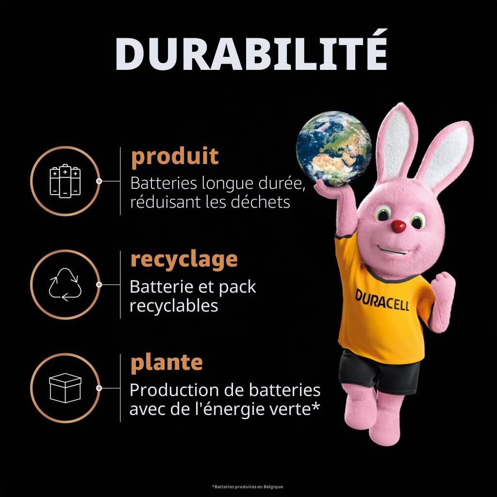 32 x Duracell AA Optimum (4 ampoules de 8 batteries) 32 piles (MX1500/STYLO/MIGNON)