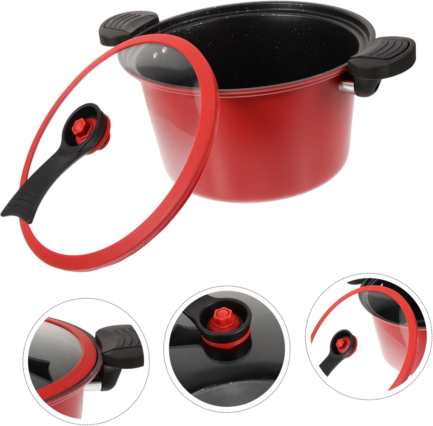 6L Gas Pressure Cooker for Household Cooking Food-Grade Nonstick Pot Compatible Gas Stoves for Soup and Stews 1 Piece