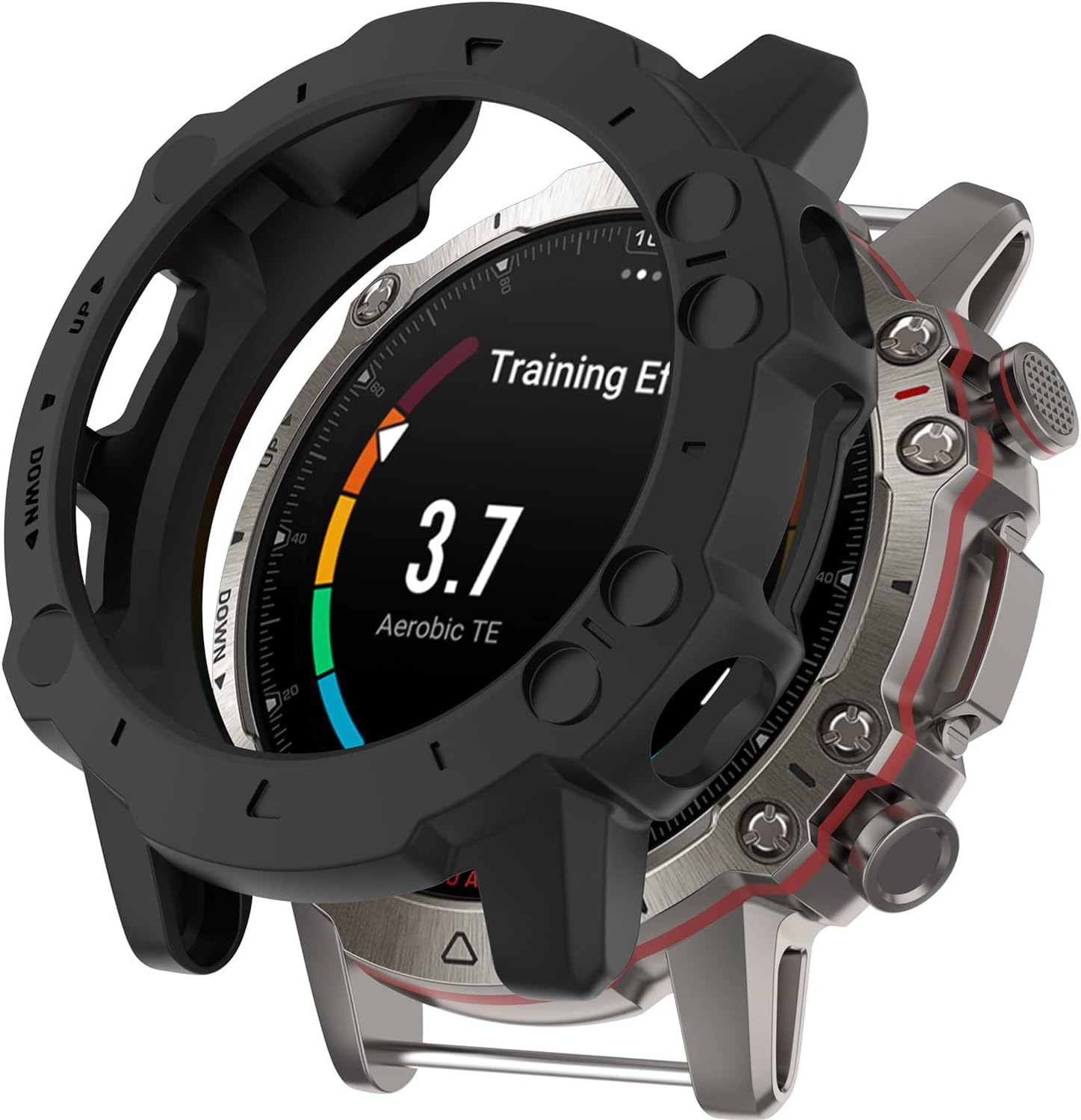 Miimall Compatible with Amazfit Falcon Case Cover, Soft TPU Anti-Scratch Bezel Bumper Frame Shell Shockproof Protective Case Accessories for Amazfit Falcon Smartwatch (Black)