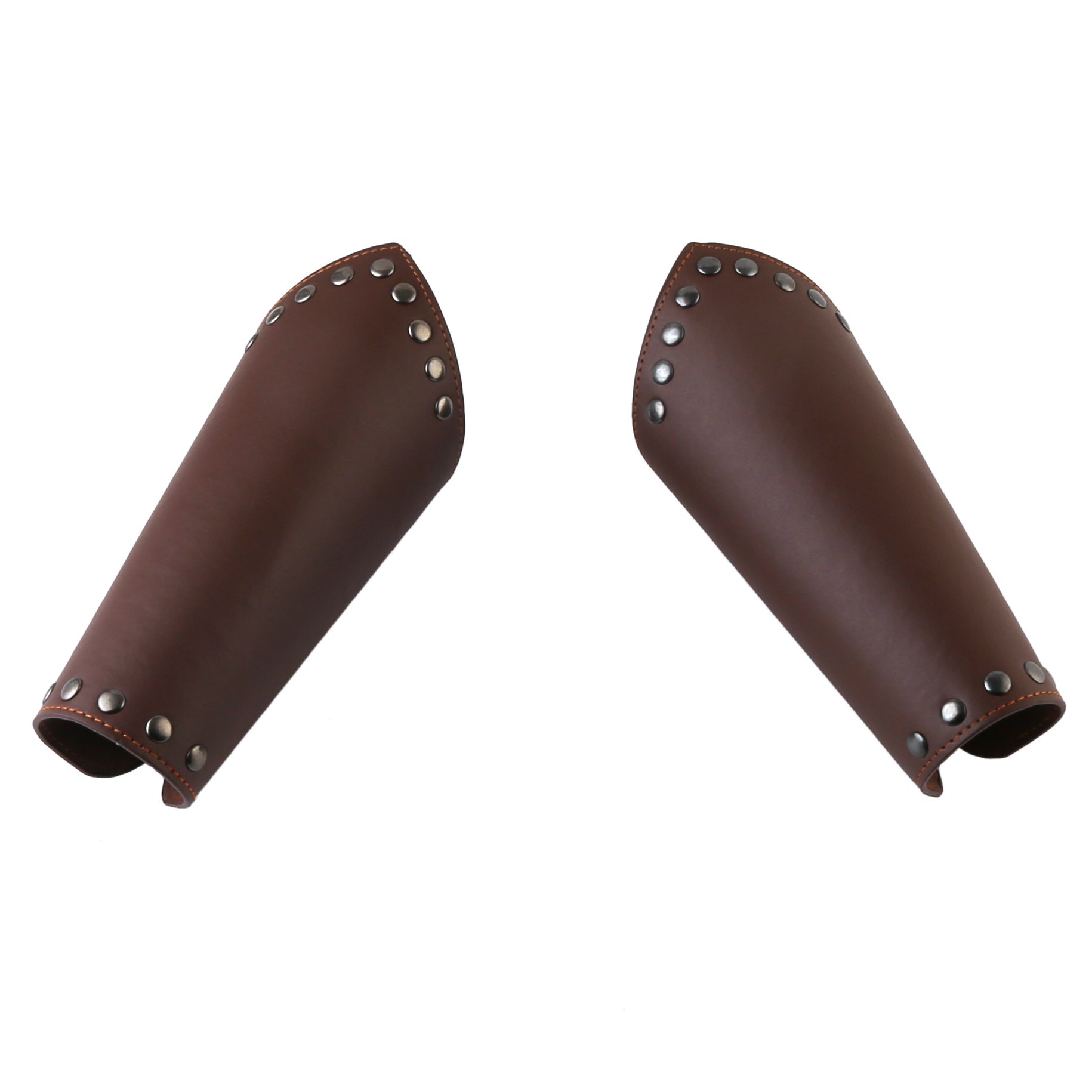 HZMAN Faux Leather Arm Guards - Medieval Cross Bracers - One Size