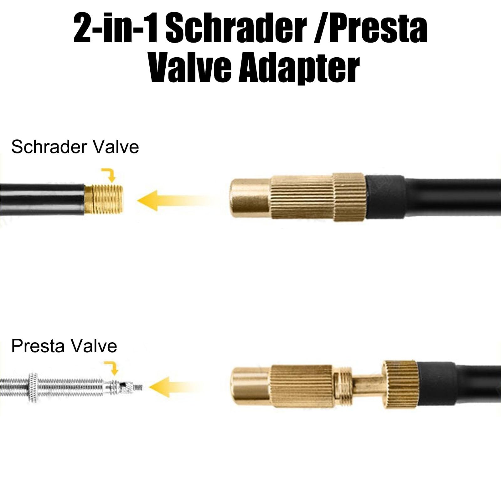 prolunga per compressori di pressione dell'aria e pompe ad aria, tubo di ricambio da 50 cm, compatibile con gonfiatore Xiaomi, pompa per pneumatici di biciclette, auto e moto