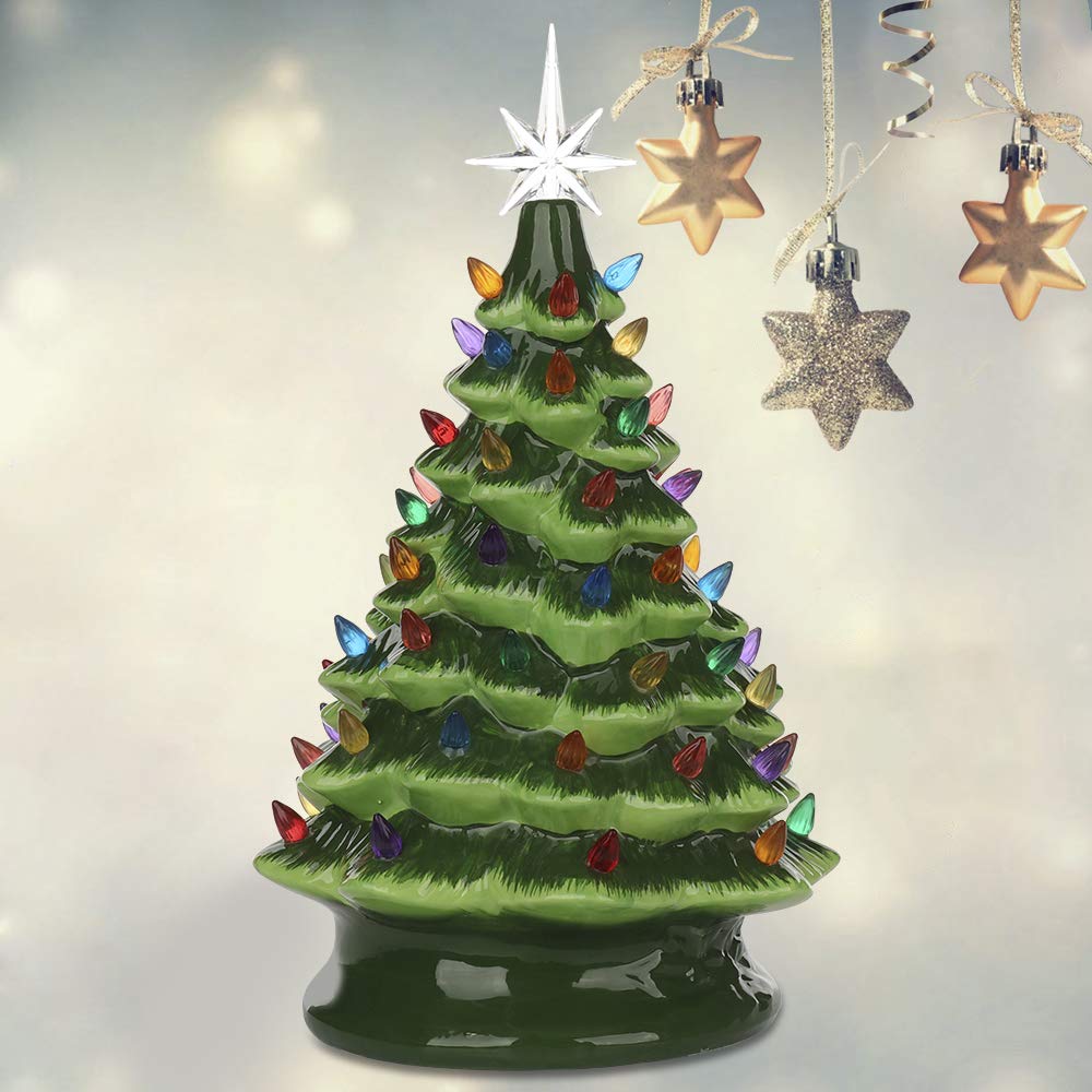 100 Stück Weihnachtsbaum-Birnen + 5 Sterne – Ersatz Für Keramik-Christbäume | 4,7 Mm Durchmesser, Transparent