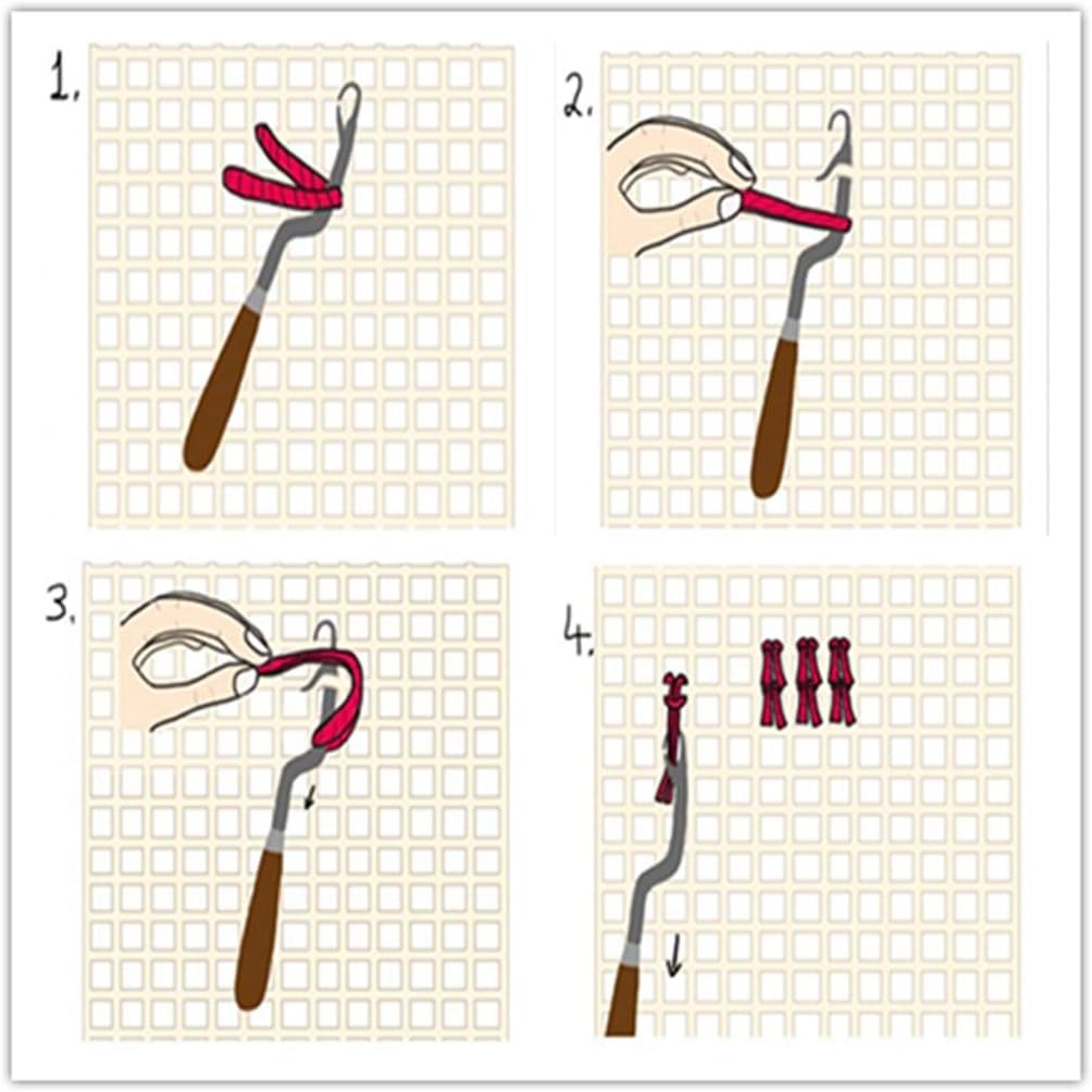 50x100cm Cloth for Hook Rug Hooking Making Tapestry Canvas Tool