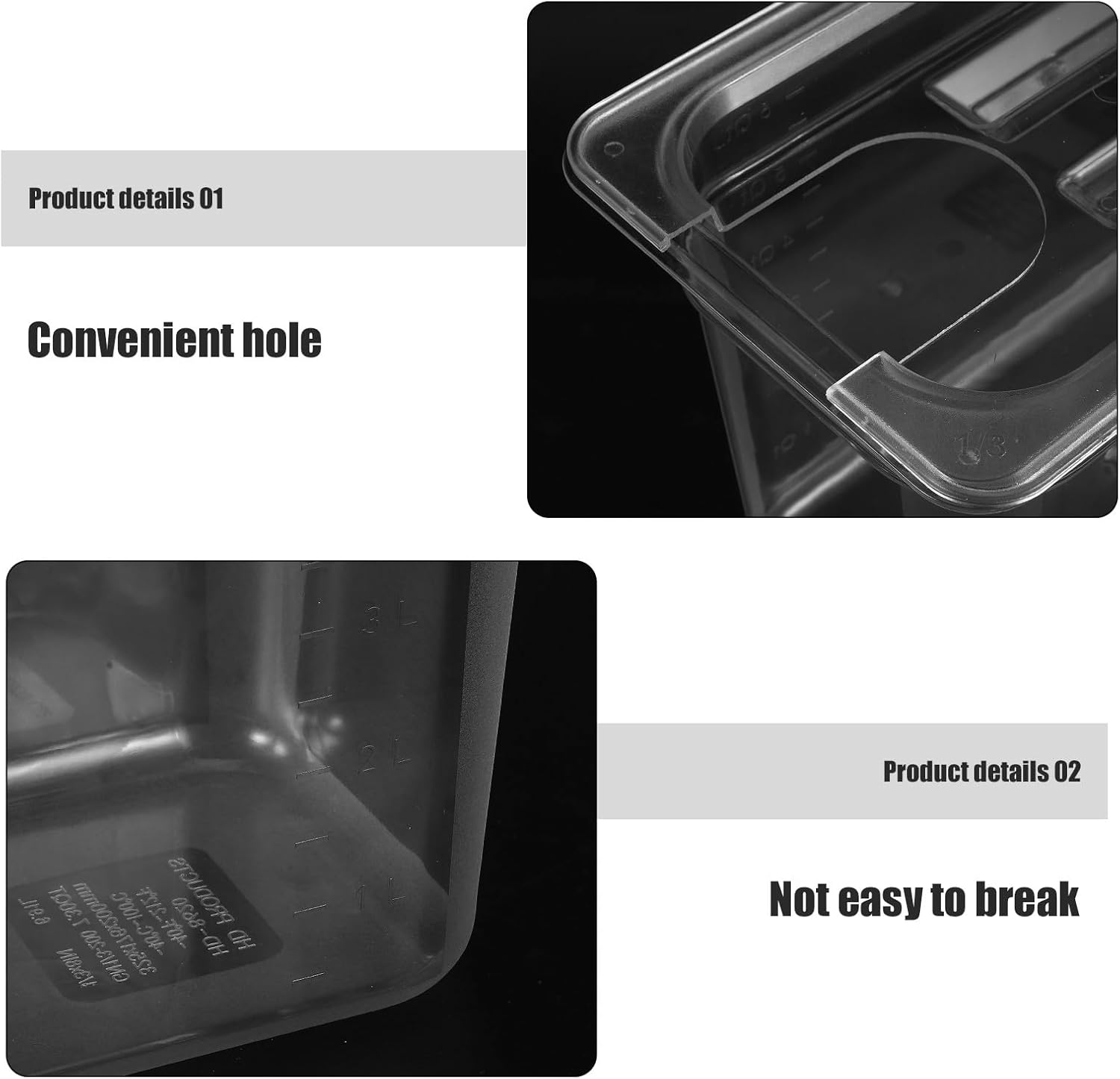 6l Sous Vide Slow Cooker Container with Holes, Low-temperature Cooking Bath Box for Household Kitchen Storage and Sous Vide Cooking