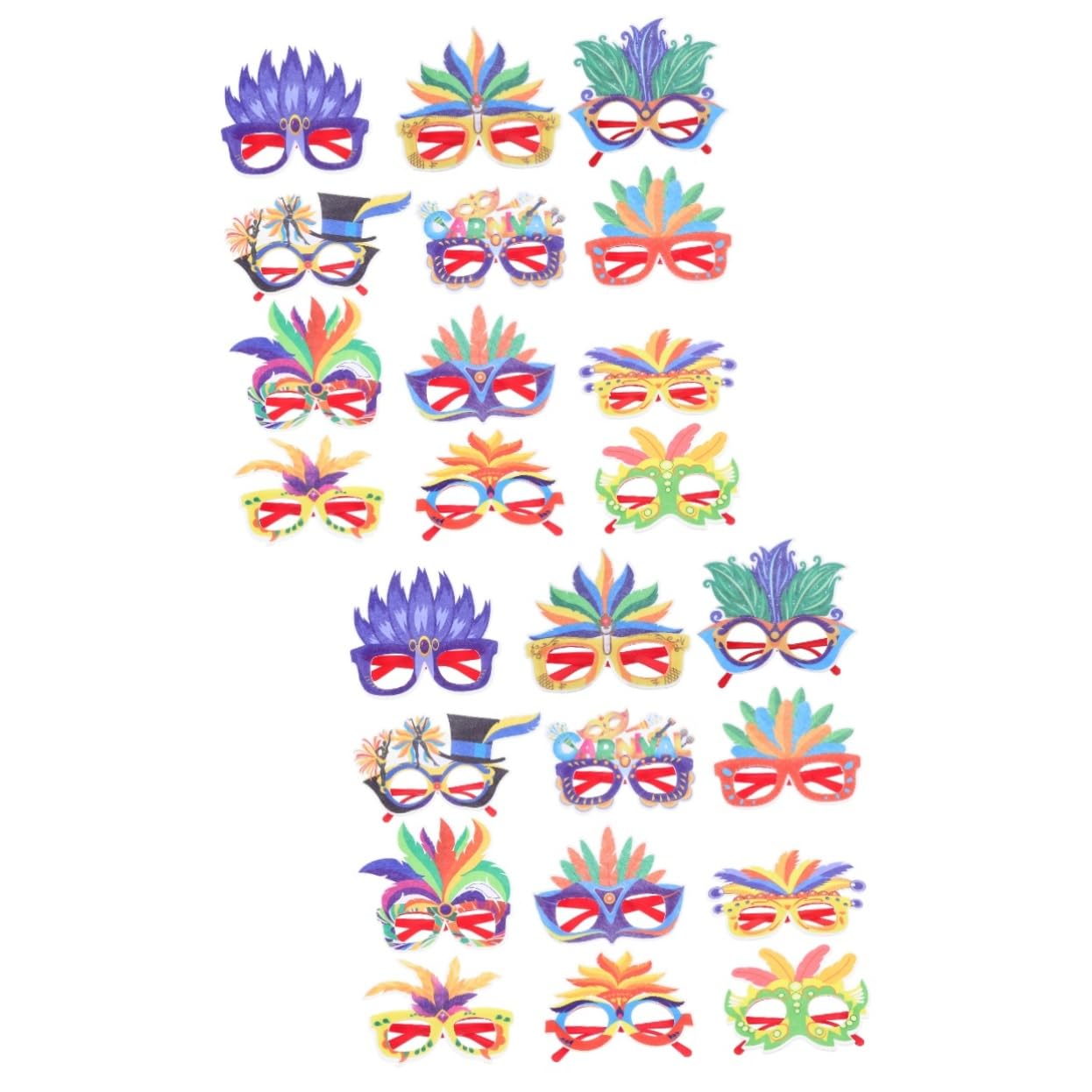 LIFKOME karneval brille faschingskostüme karnevalskostüme lustige schnapsgläser Verkleidungsbrillen accessoires fasching lustige Brille erwachsene brille Partydekorationen Papier